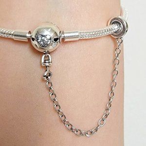 Bracelet with chain charm Family Forever Silver 925